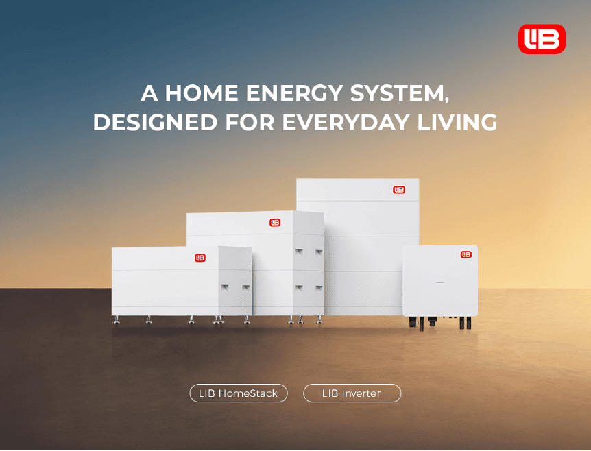 LIB HomeStack and LIB Inverter in a modern Australian home